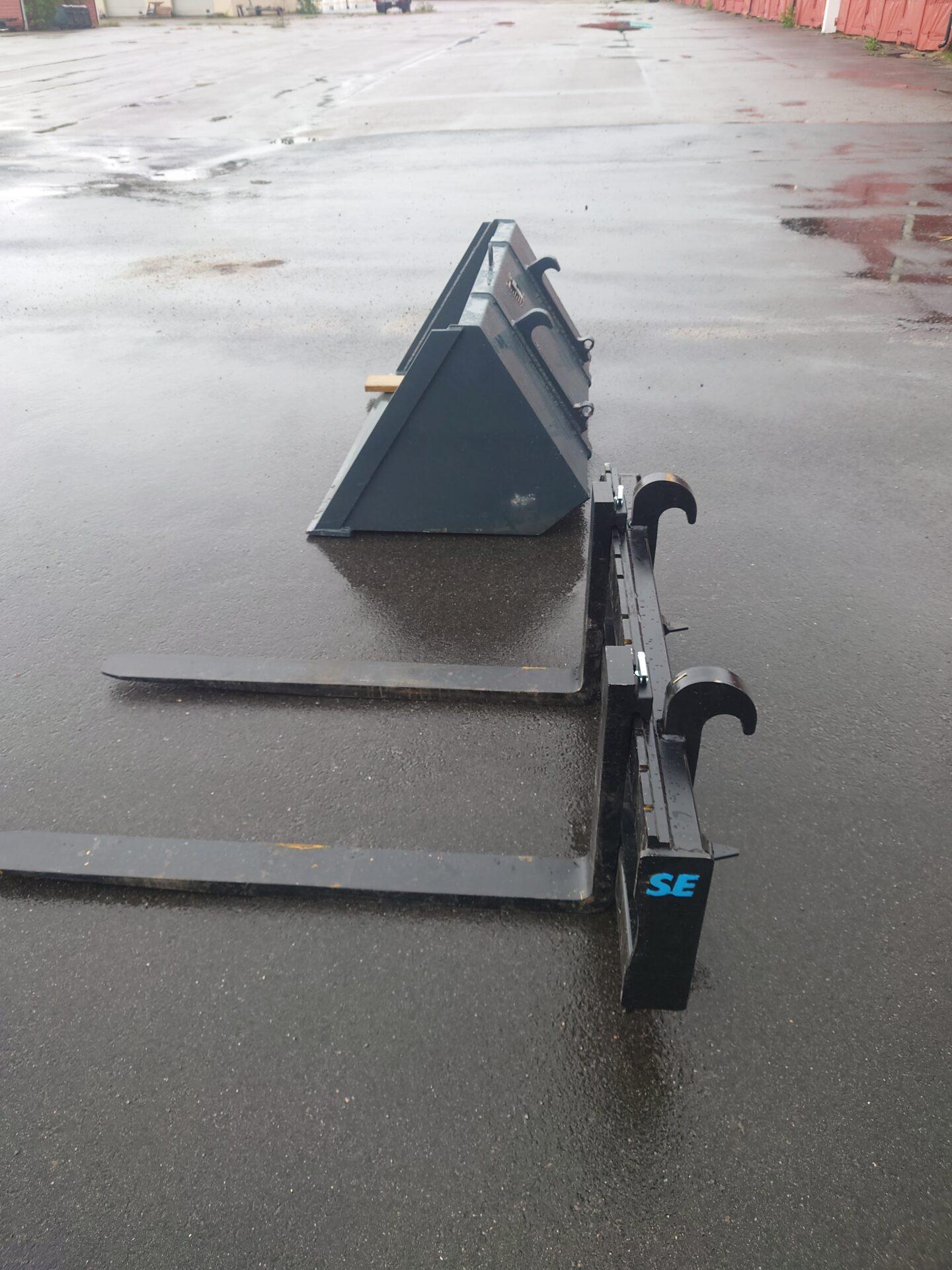 Pallegafler og skuffe